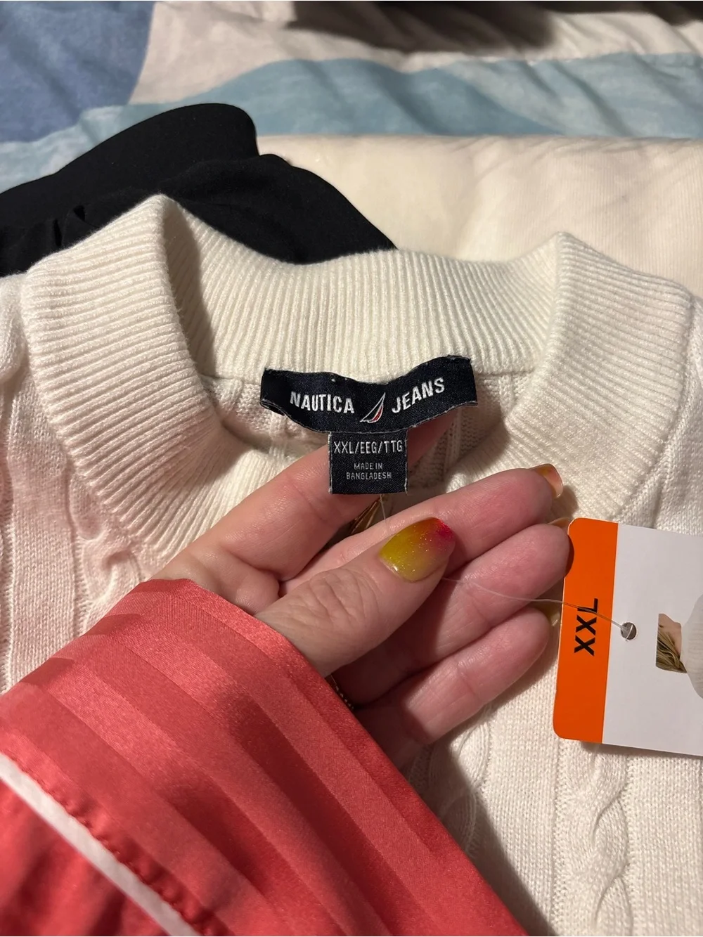 Nautica Jeans Women's Cable Knit Full Zip Sweater - Picture 7 of 7